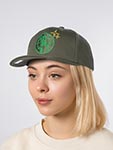 Бейсболка MITCHELL NESS арт. HHSSINTL1243-BCEOLIV Boston Celtics NBA (оливковый)